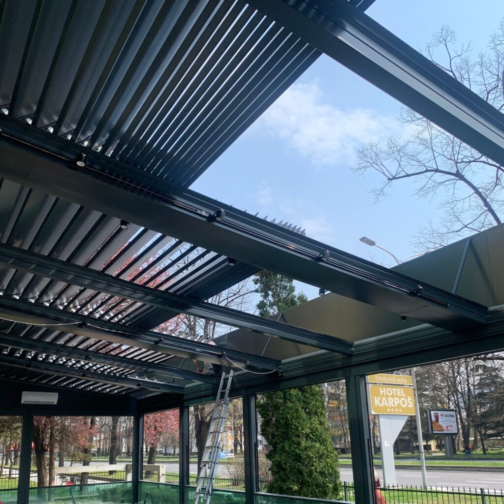 Uređenje vanjske terase -    Ajola aluminijska pergola